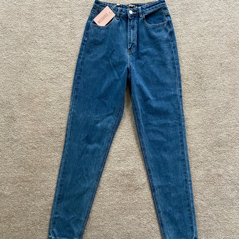 Miss Guided Tall High-Waisted Mom Jeans